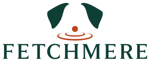 Fetchmere transparent dog-care logo
