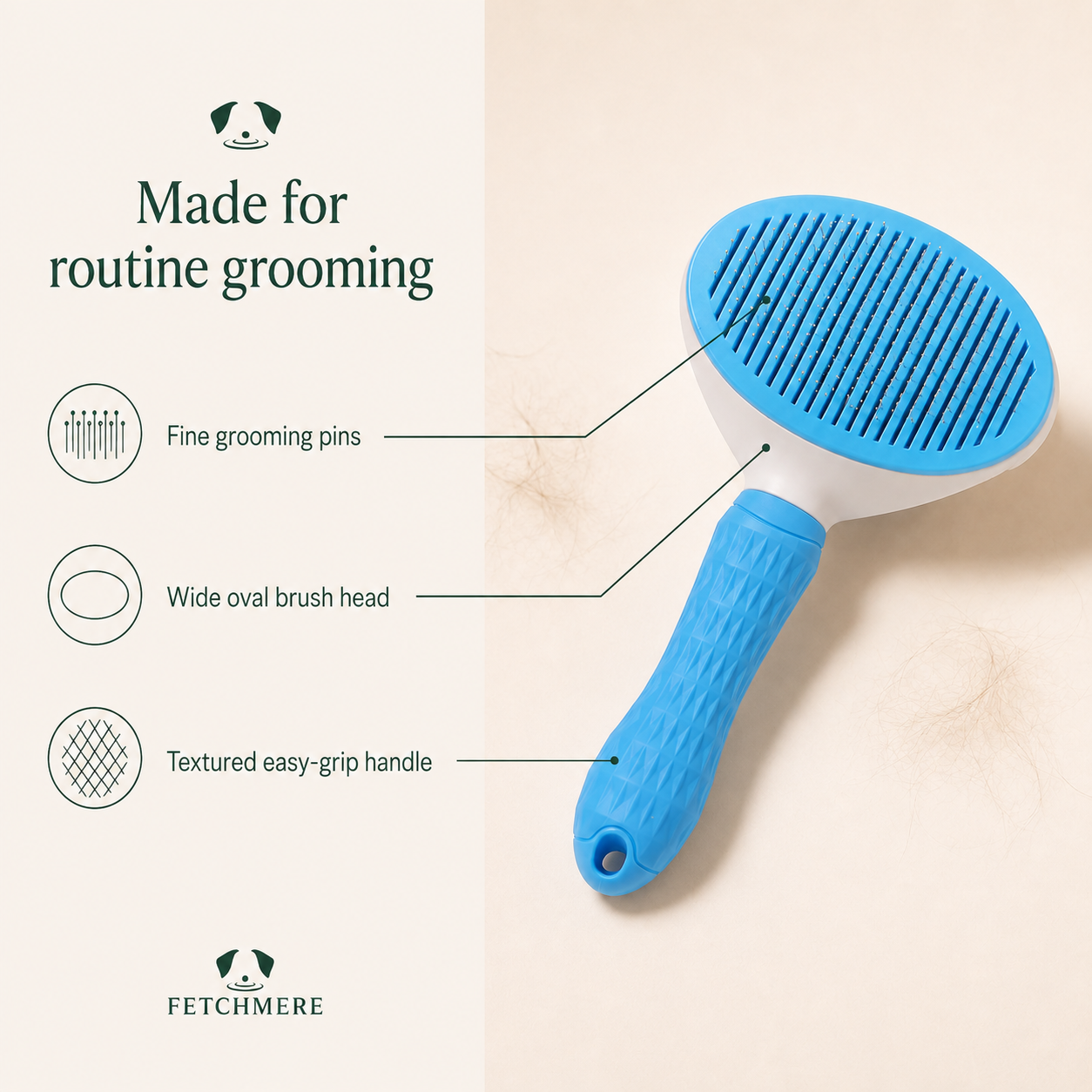 Fetchmere slicker brush visible feature breakdown
