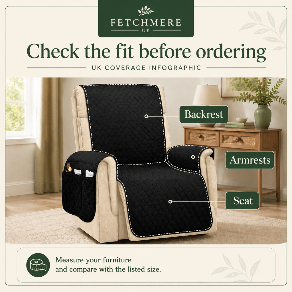 Fetchmere dog sofa cover measurement and coverage guide