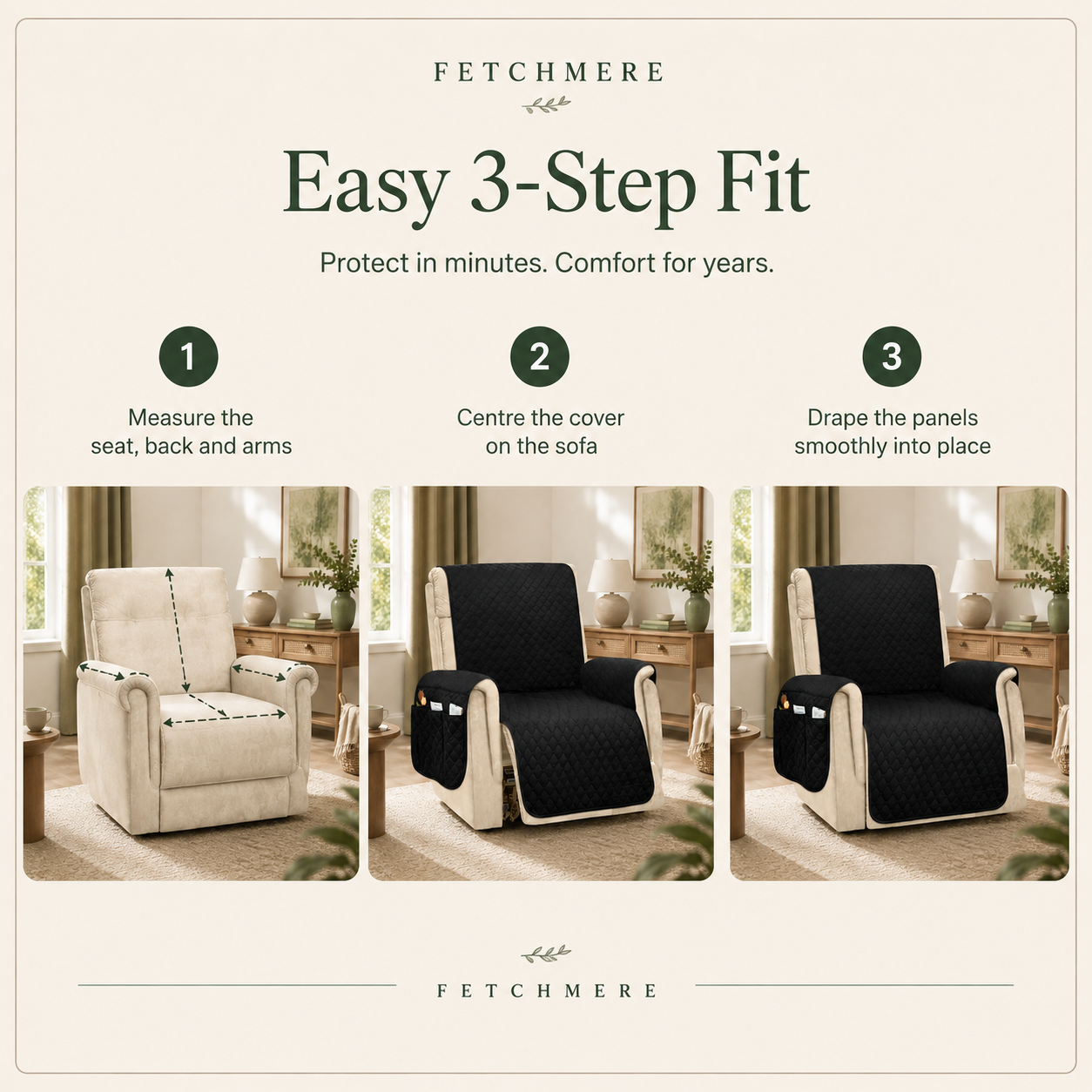 How to fit the Fetchmere dog sofa cover